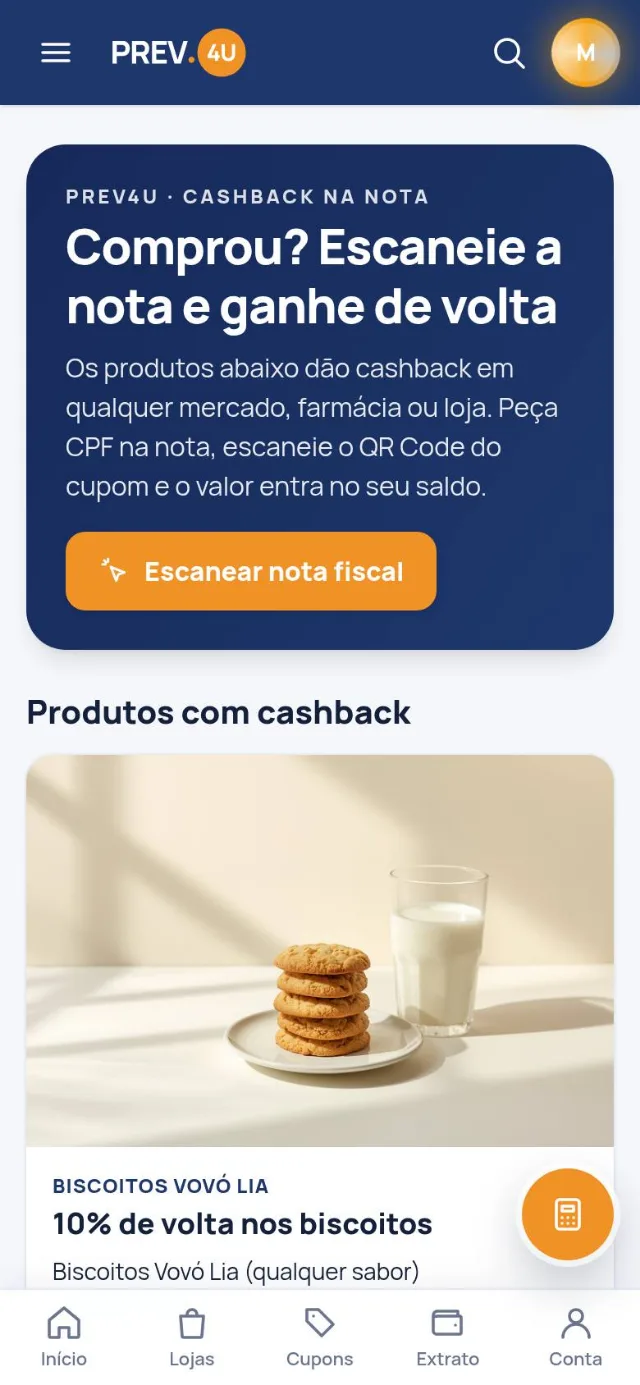 Campanhas de cashback na nota