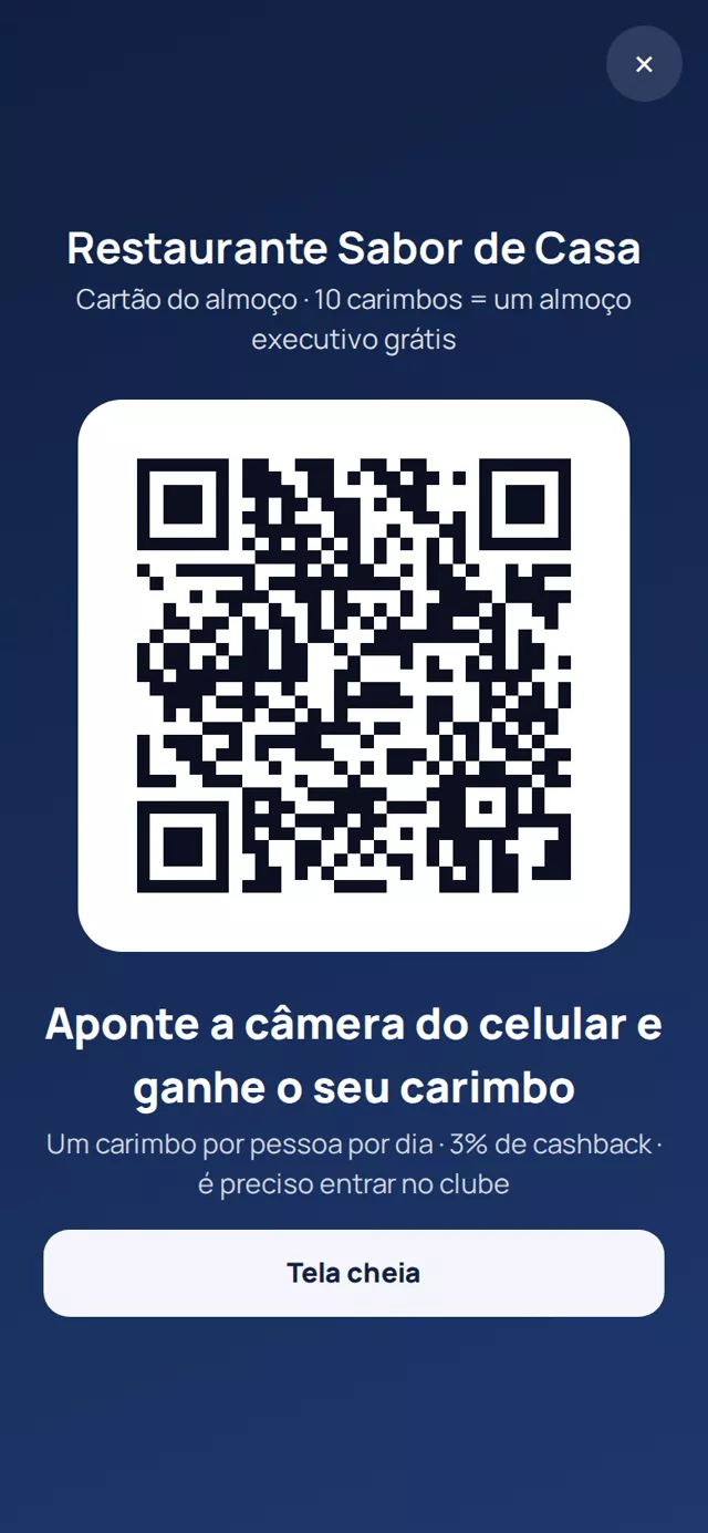 Modo balcão no celular