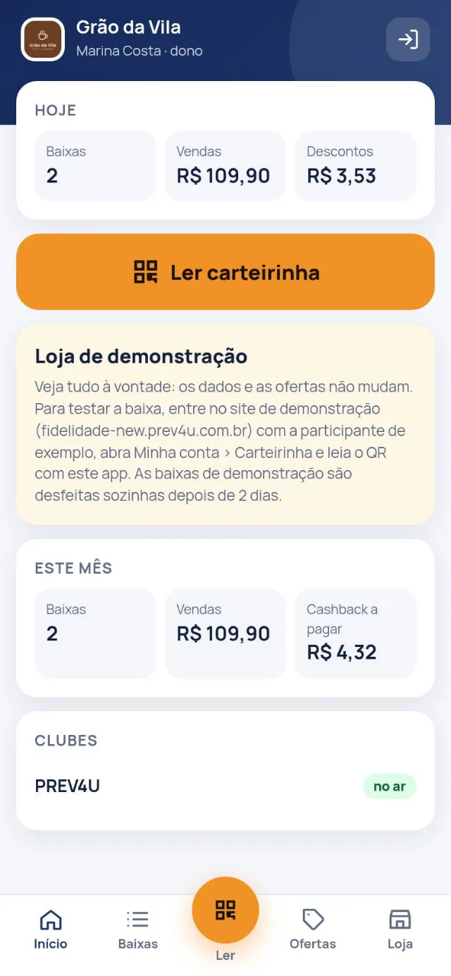 App do lojista